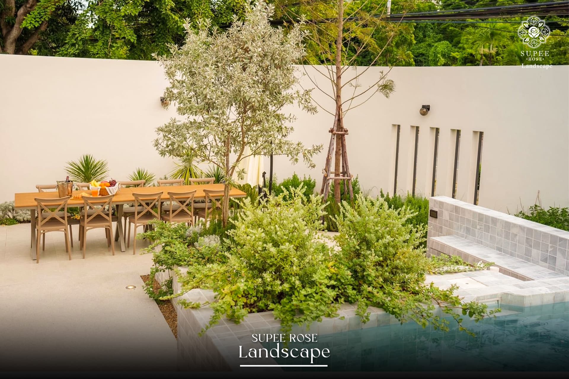 English garden background